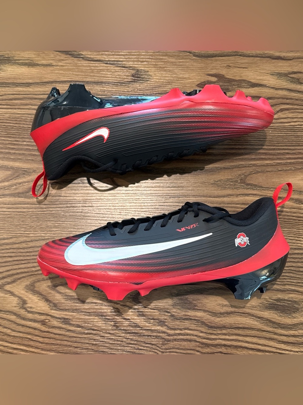 Size 14 Wide Nike Vapor Speed 3 Ohio State Buckeyes Football Cleats IB4039-003